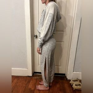 Free People Shadow boxer hoodie & agile pants sweat set